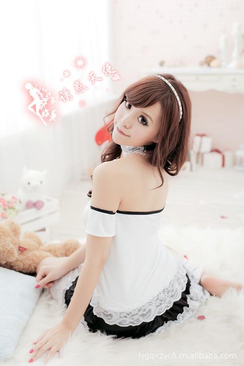 查看淘宝情趣内衣v价格价格白色制服蛋糕女仆蕾丝装芭比情趣裙公主巴黎女佣时装秀图片