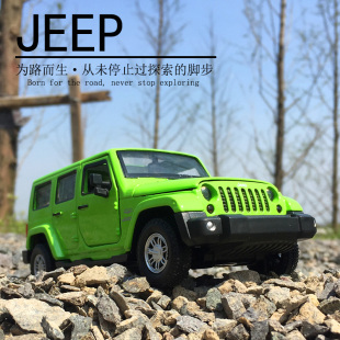 jeep牧马越野车1:32合金车模儿童声光回力玩具车仿真小汽车模型