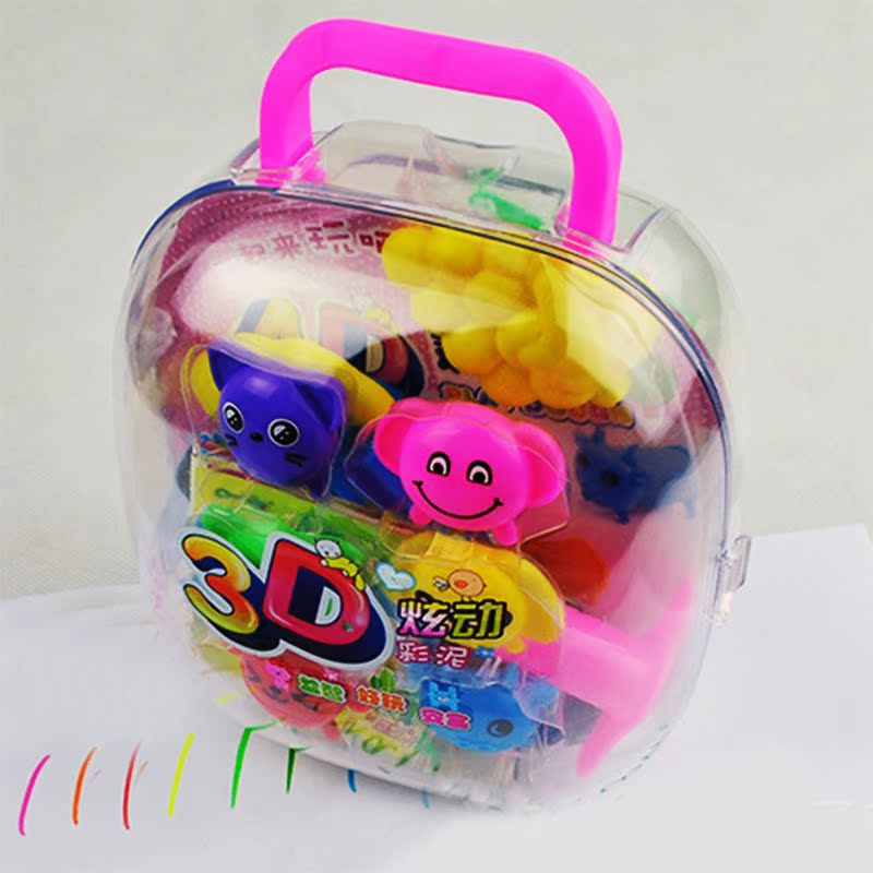 24色水晶泥超轻粘土彩泥3d儿童益智玩具14岁