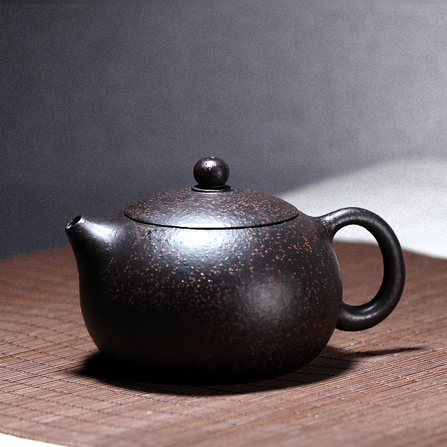 【陶源】李晓璐纯全手工 宜兴茶壶套装紫砂壶  正宗黑金砂 西施