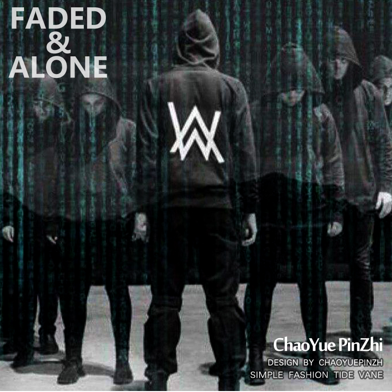 艾伦沃克dj卫衣连帽衫alan walker 卫衣同款faded电音