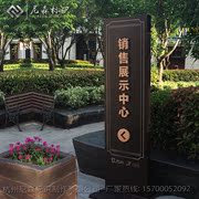 房产公园园区景区停车场导视牌地下车库出入口指示标识牌指引立牌