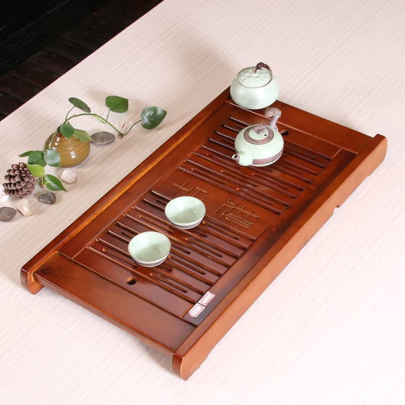 云丰茶具茶海实木抽屉式排水储水大号木制功夫茶具大号茶托盘特价