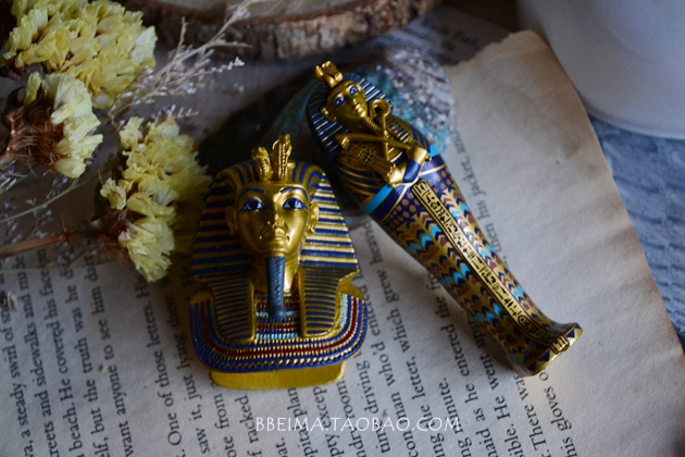 贝玛手作埃及法老金棺权杖神秘异域风格图坦卡蒙像胸针色彩男女