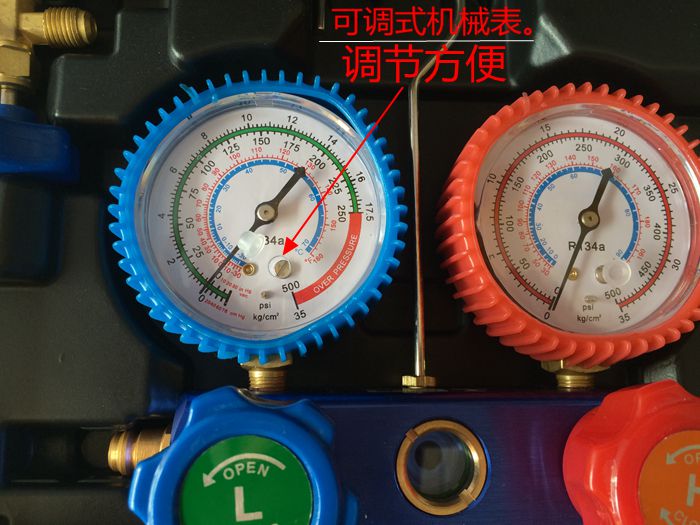 台湾cbt汽车空调雪种表 加氟表雪种压力表 冷媒表阀空调维修r134a