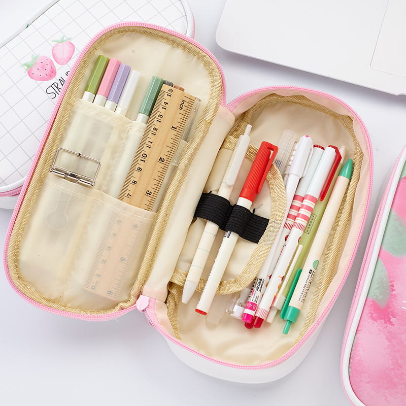 韩国创意学生笔袋 简约女生小清新可爱文具盒