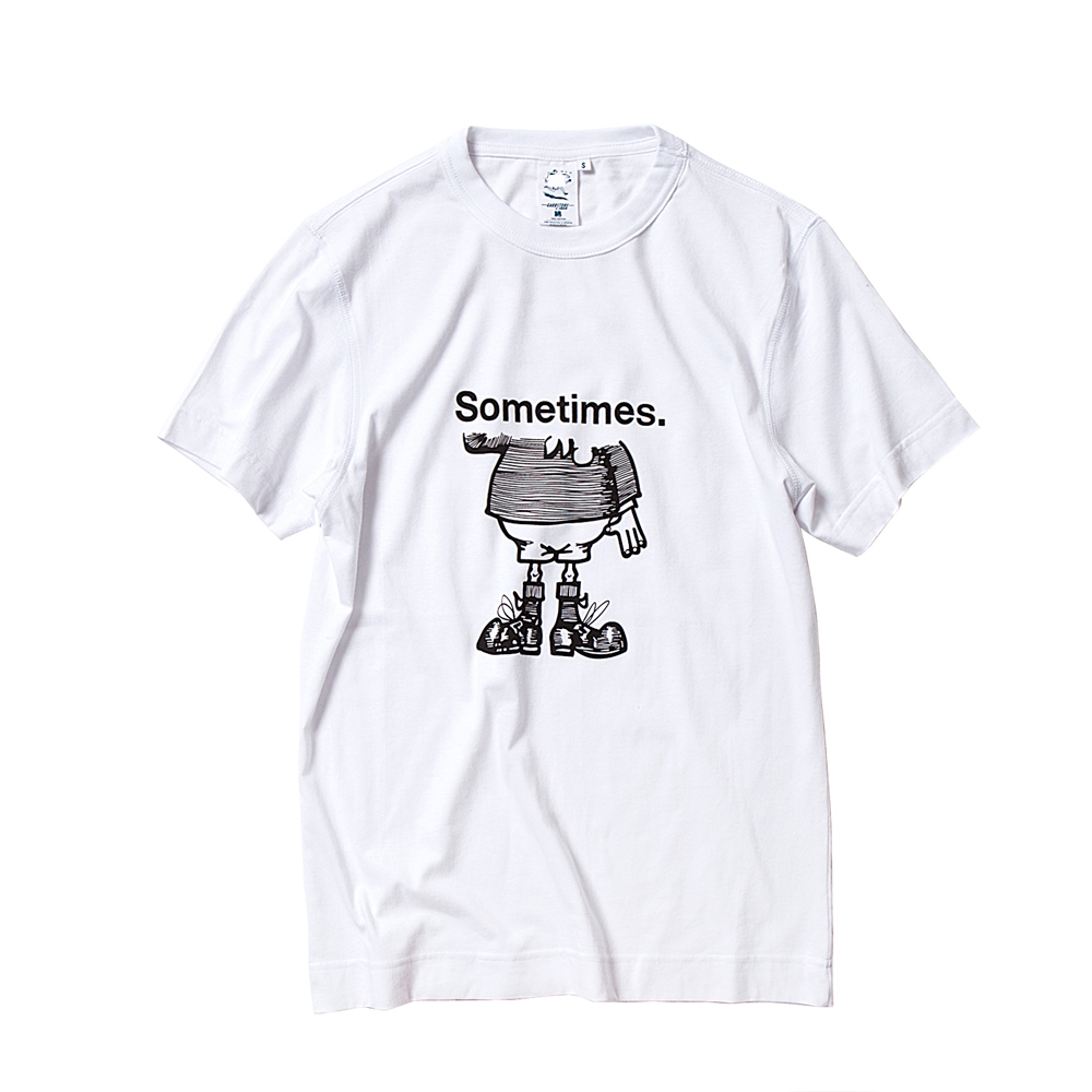 英国设计 garbstore sometimes boots tee 白底字母t恤 新4386