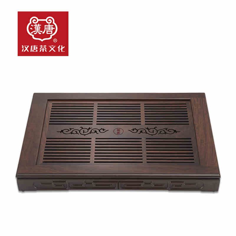 汉唐实木茶盘花梨黑檀大博古抽屉式茶台储排两用茶海功夫茶具特价