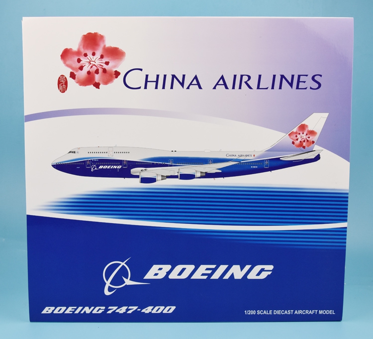 特价:jc wings 中华航空 b747-400 b-18210 梦幻涂装 1:200