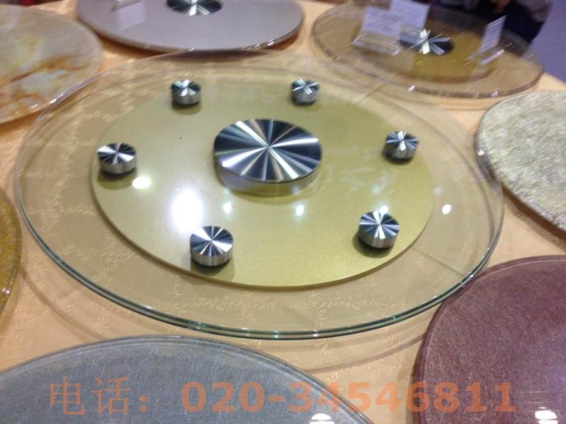 厂家直销星级酒店大型玻璃转盘高档餐桌玻璃转盘家用转盘