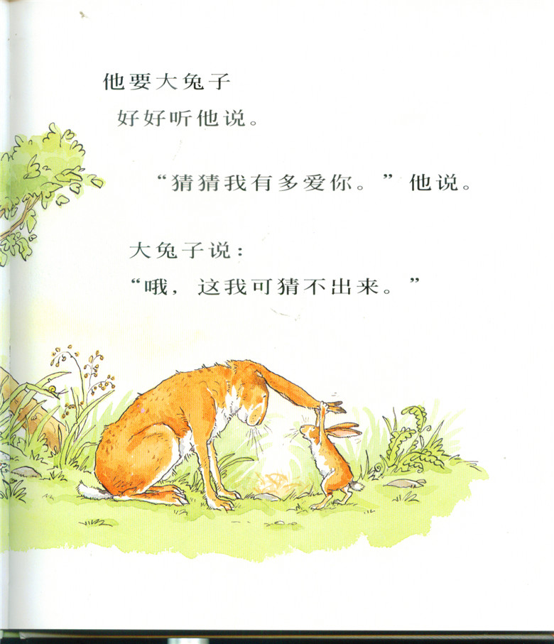 猜猜我有多爱你 信谊世界精选绘本 明天出版社
