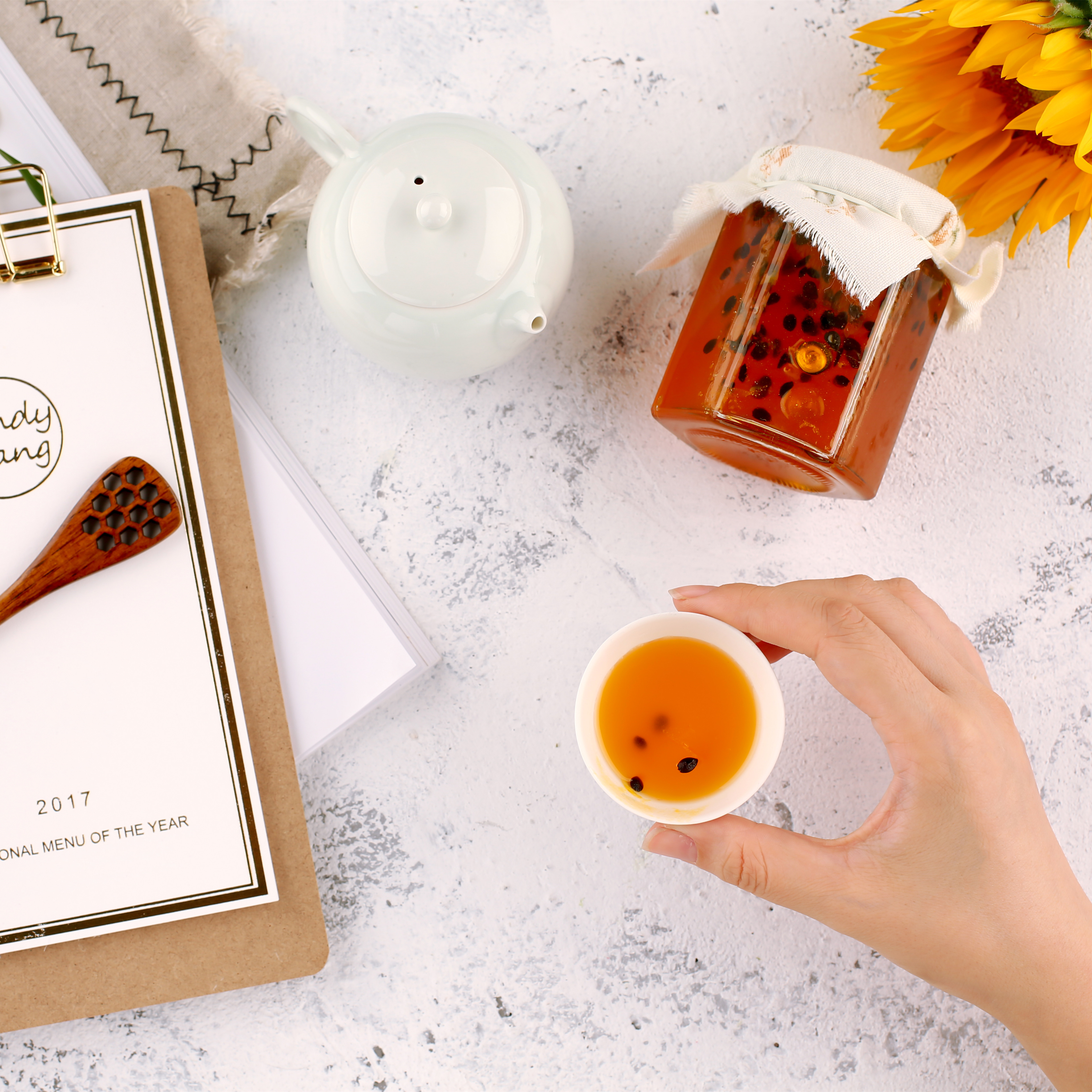 「LANDY WANG」加工定制 蜂蜜百香果茶果酱