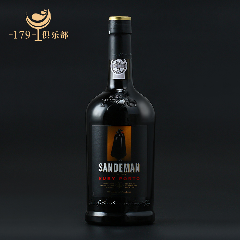 葡萄牙原装进口山地文钵酒sandeman ruby porto19.5%波特红葡萄酒