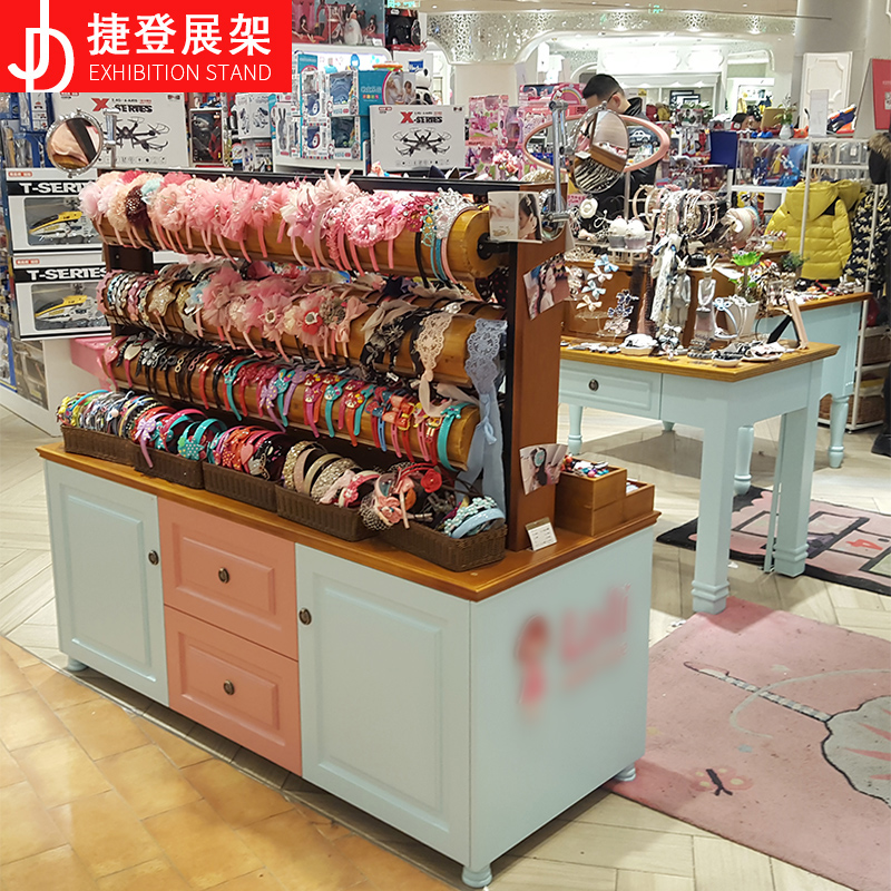 小饰品店铺装修设计实体店装潢效果图施工平面图展示架货柜订制