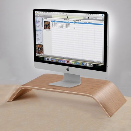 苹果imac支架 台式电脑显示器垫高架 桌面收纳