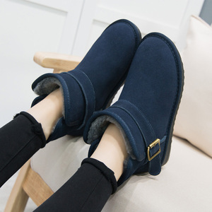 内增高搭扣短筒雪地靴