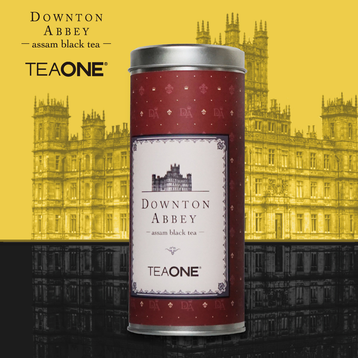 TEAONE 阿萨姆红茶罐装茶   英剧唐顿庄园DOWNTOWN