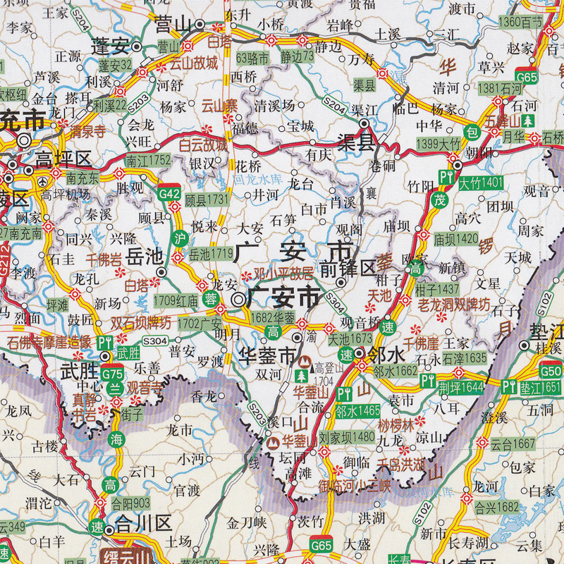 四川旅游地图 四川省旅游交通图 四川自治区详图 旅游景点全 终极特色