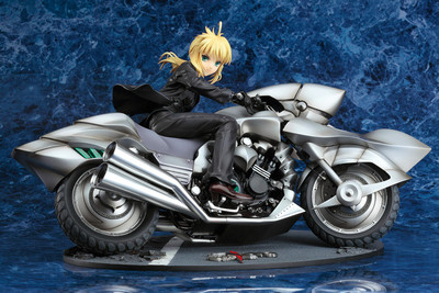 【移不动】gsc fate/zero 西服 saber 摩托 机车 手办