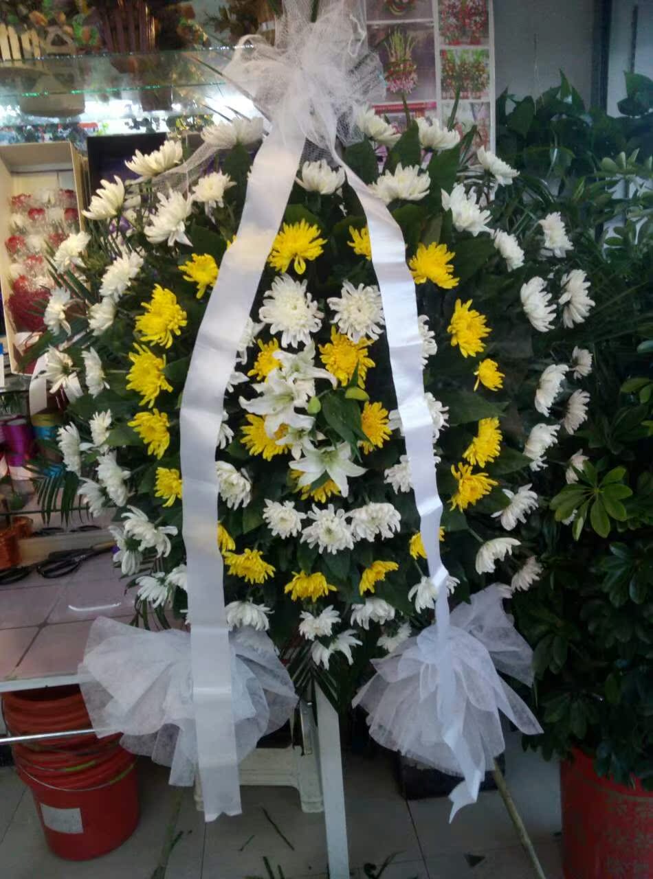 祭奠花圈丧事追悼会鲜花圈哀悼鲜花圈宿迁市沭阳泗阳县同城鲜花店