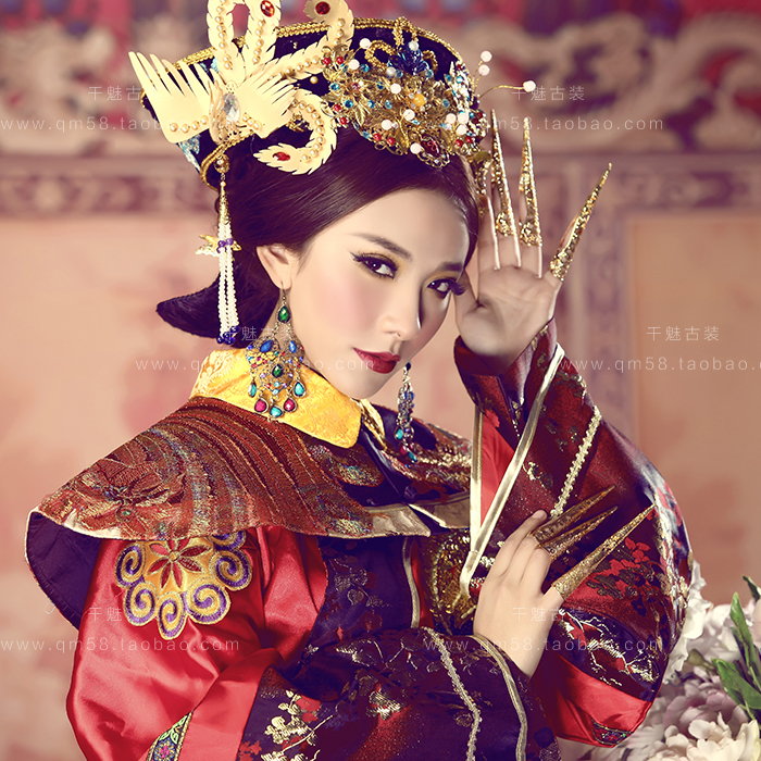 实物图影楼主题古装清朝宫廷高端甄嬛皇后服装宫锁沉香演出服p085