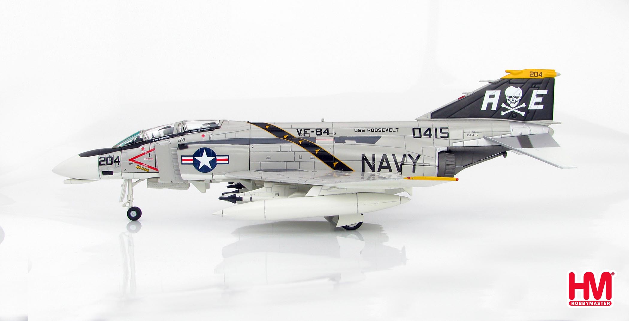 hm收藏家 1/72 f-4n f4鬼怪ii战斗机 vf-84海盗旗中队 ha1976