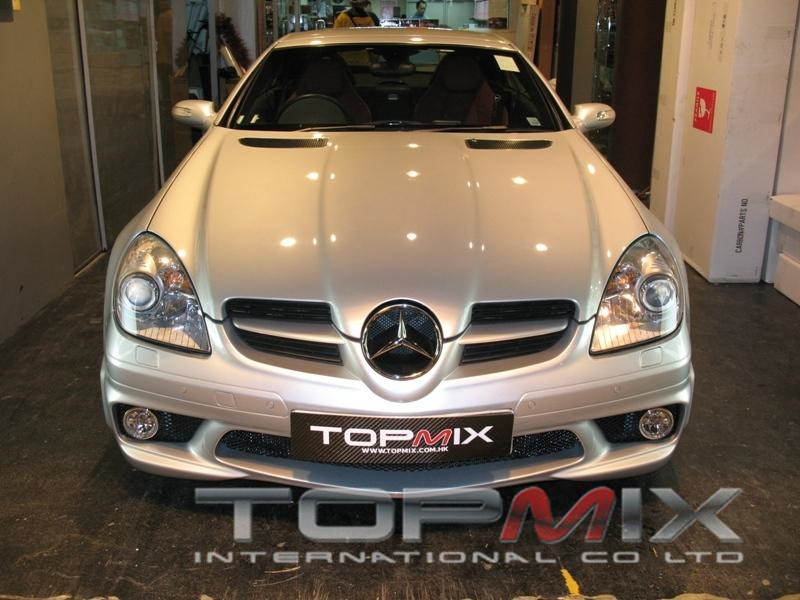 奔驰r171 slk55改装大包围前杠后杠尾翼侧裙am款05-09年topmix款