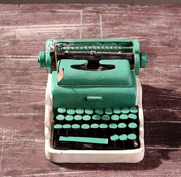 美式乡村复古做旧做脏树脂老式打字机家居饰品