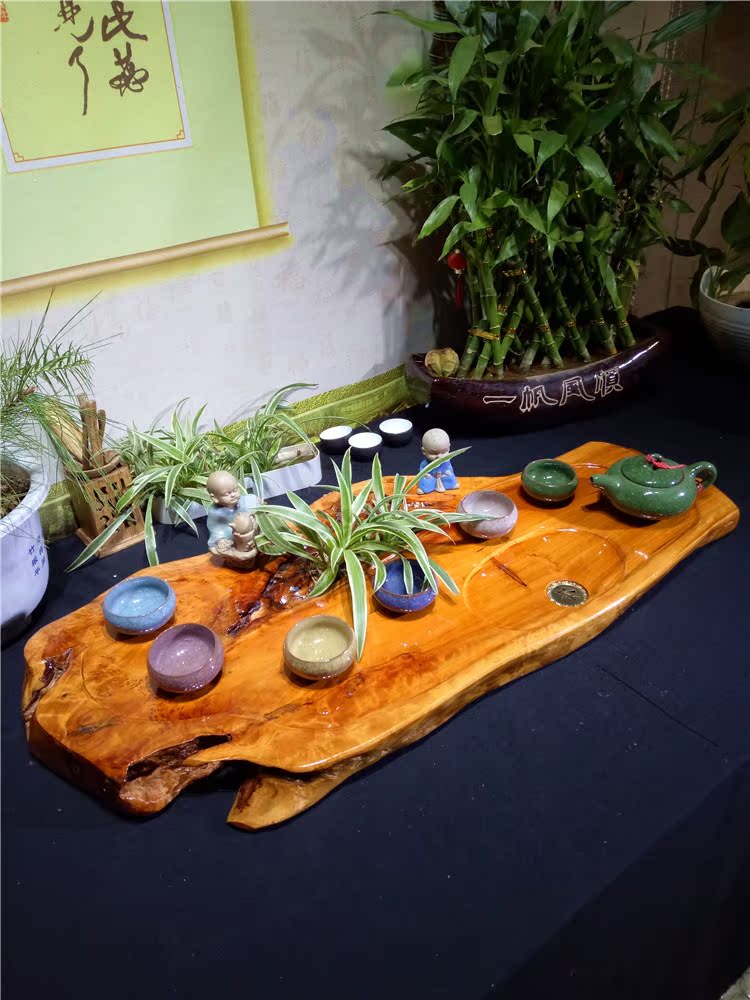 根雕茶盘整块实木福建杉木根原木茶台茶海功夫茶具托盘排水原生态