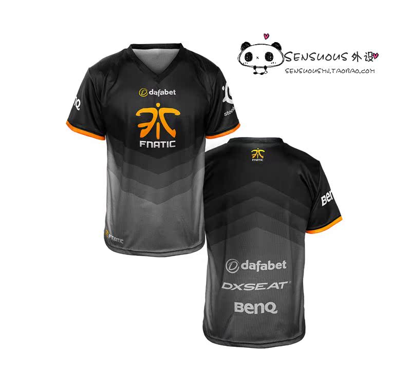 英国战队 fnatic fn 2015 电竞短袖t恤战袍 队服 csgo