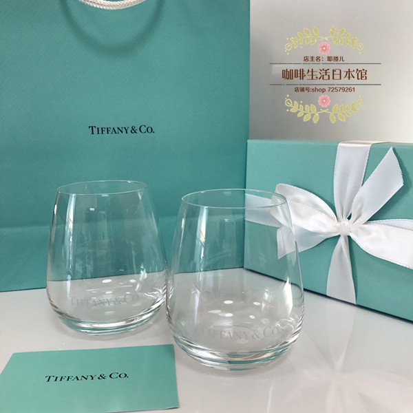 查看淘宝上海现货 日本tiffany&co 蒂芙尼 透明玻璃杯 对杯 酒杯 原装