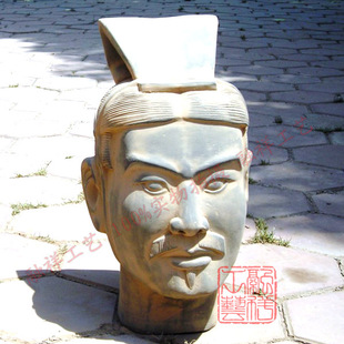 兵马俑头像兵马俑工艺品家居摆件仿古工艺品兵马俑摆件秦兵马俑