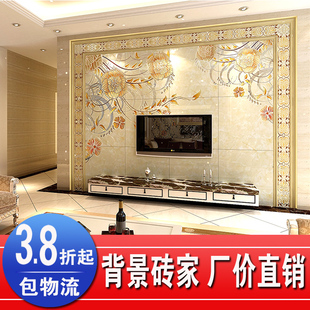 墙砖 瓷砖背景墙砖 电视背景墙瓷砖 欧式 客厅 文化石影视墙壁画 唯美