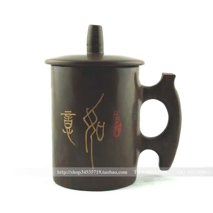天然深层木鱼石吉祥如意保健杯 泰山玉杯 口杯 水杯子 办公杯