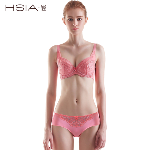 正品<em>文胸</em>套装 HSIA遐 平角裤 内裤 聚拢<em>文胸调</em>