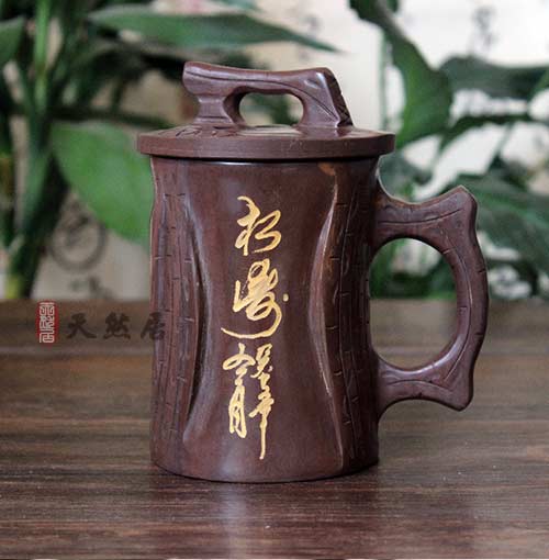 木鱼石茶杯无蜡保健杯子正品茶具 纯天然养生杯 非紫砂陶瓷杯