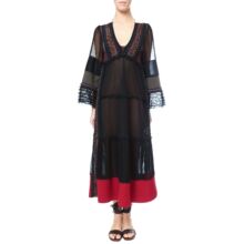 Valentino/华伦天奴绣花真丝连衣裙图片