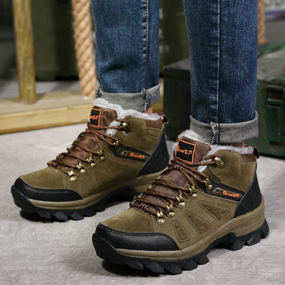 冬季儿童棉鞋10男童休闲运动鞋12男孩加绒童