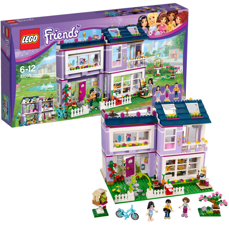 lego乐高积木儿童益智拼装玩具friends女孩系列艾玛的房子41095