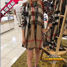 ADA美国代购正品 BURBERRY巴宝莉经典格子羊绒/真丝绵围巾 直邮