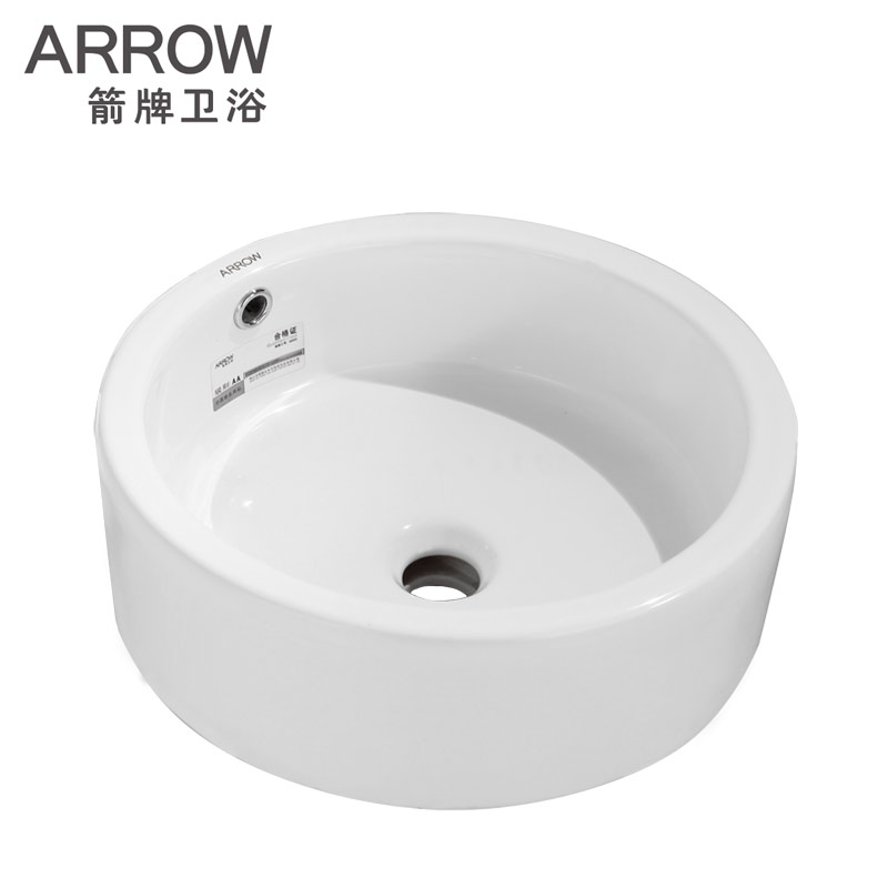 arrow箭牌卫浴ap435b台上艺术面盆/圆形