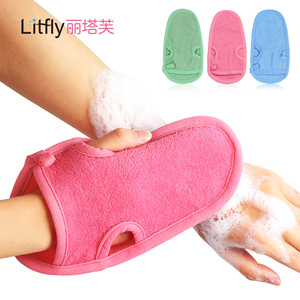  免搓澡巾去角质手套
