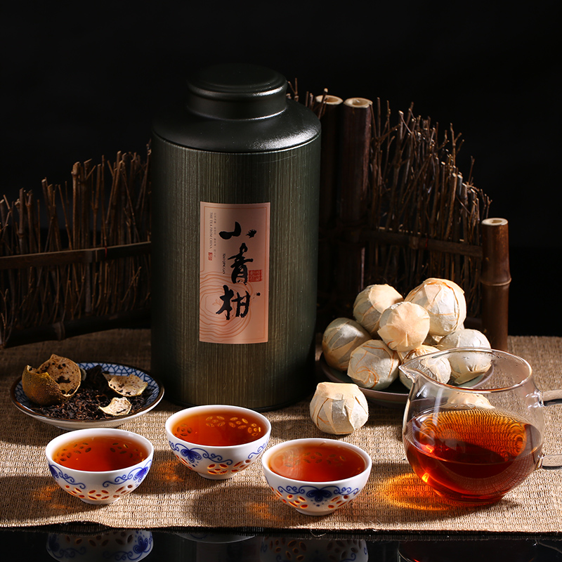 小青柑 柑普茶桔普茶新会陈皮普洱茶1-3年熟茶250克超值罐装包邮