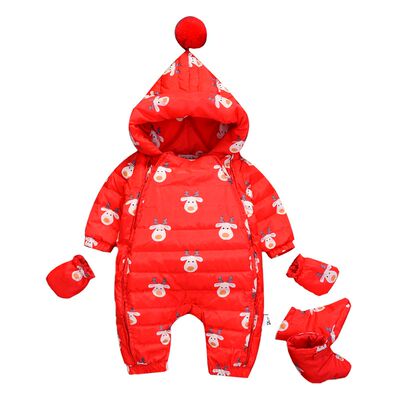 宝宝羽绒服 男0-2岁婴儿冬季连体羽绒服婴幼儿