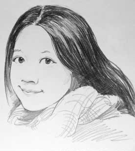 画像 素描画像 纯手绘素描 画像线描手绘照片肖像画 定制 qq头像画像