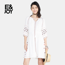 E&joy 民族风度假连衣裙170822024 2017夏季时尚 艾格 Etam
