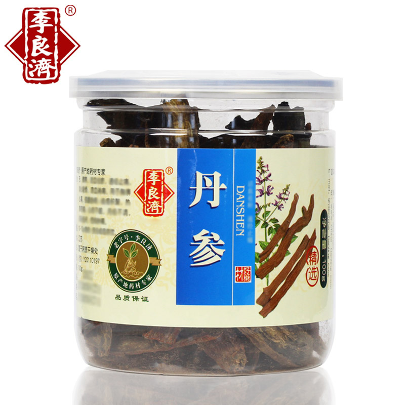 李良济 丹参 精选丹参片茶  100g/罐
