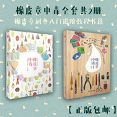 共2册全集套装 阿朴作品书籍 橡皮章刻章入门进阶教程书籍 橡皮章中毒2 包邮 跟阿朴玩章子 橡皮章中毒1橡皮章中毒 正版