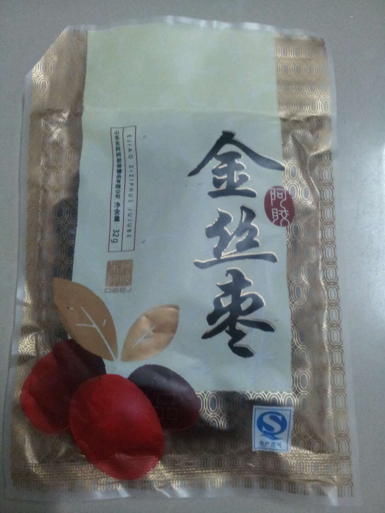 正品 东阿阿胶 阿胶金丝枣100g   阿胶枣100克