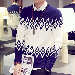 薄毛衫 韩版 <em>毛衣</em>圆领套头<em>男款</em> <em>毛衣2015</em>秋装 